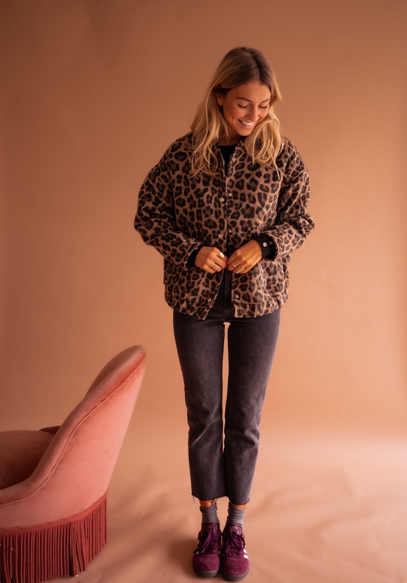 Sarah™ | Trendige Jacke mit Leopardenmuster