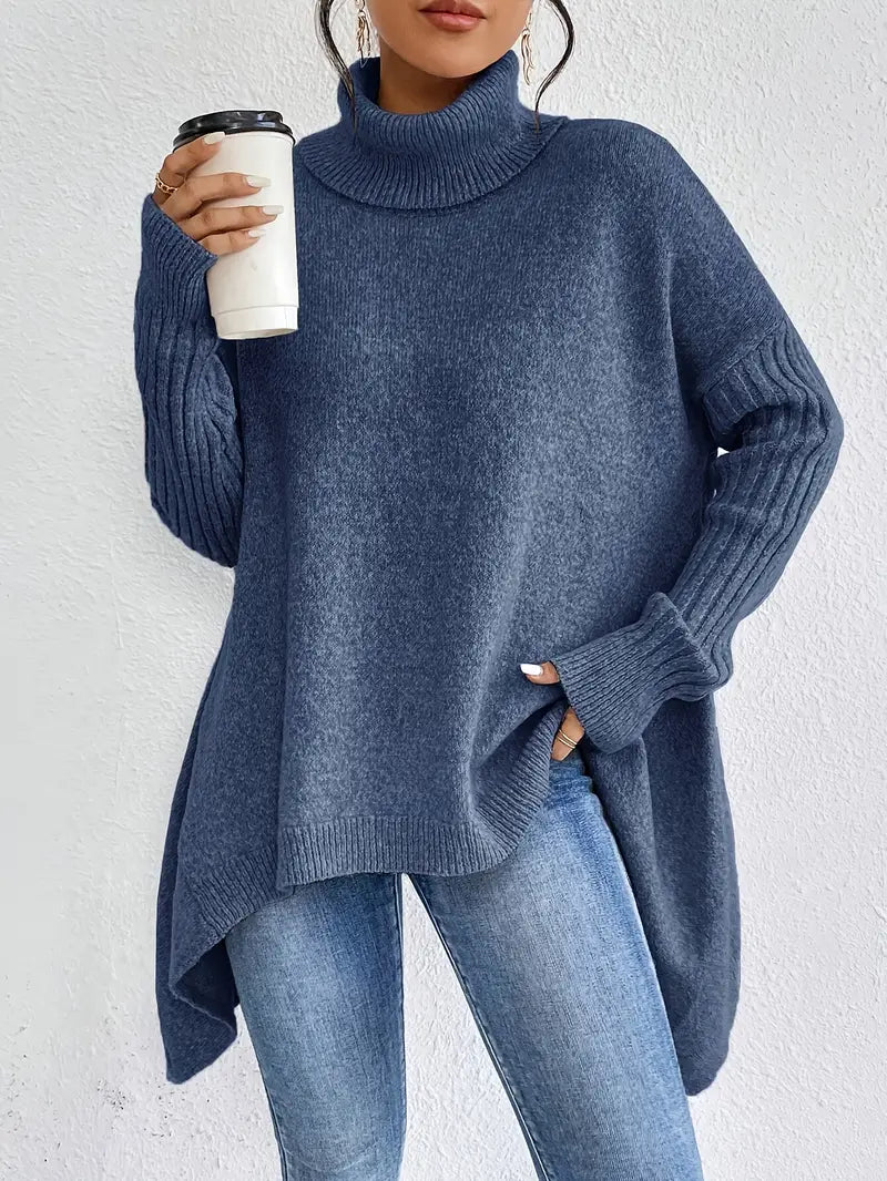 Amara™ | Eleganter langer Rollkragenpullover
