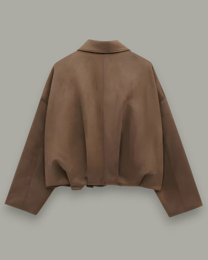 Josephine™ | Elegante Wildleder-Bomberjacke