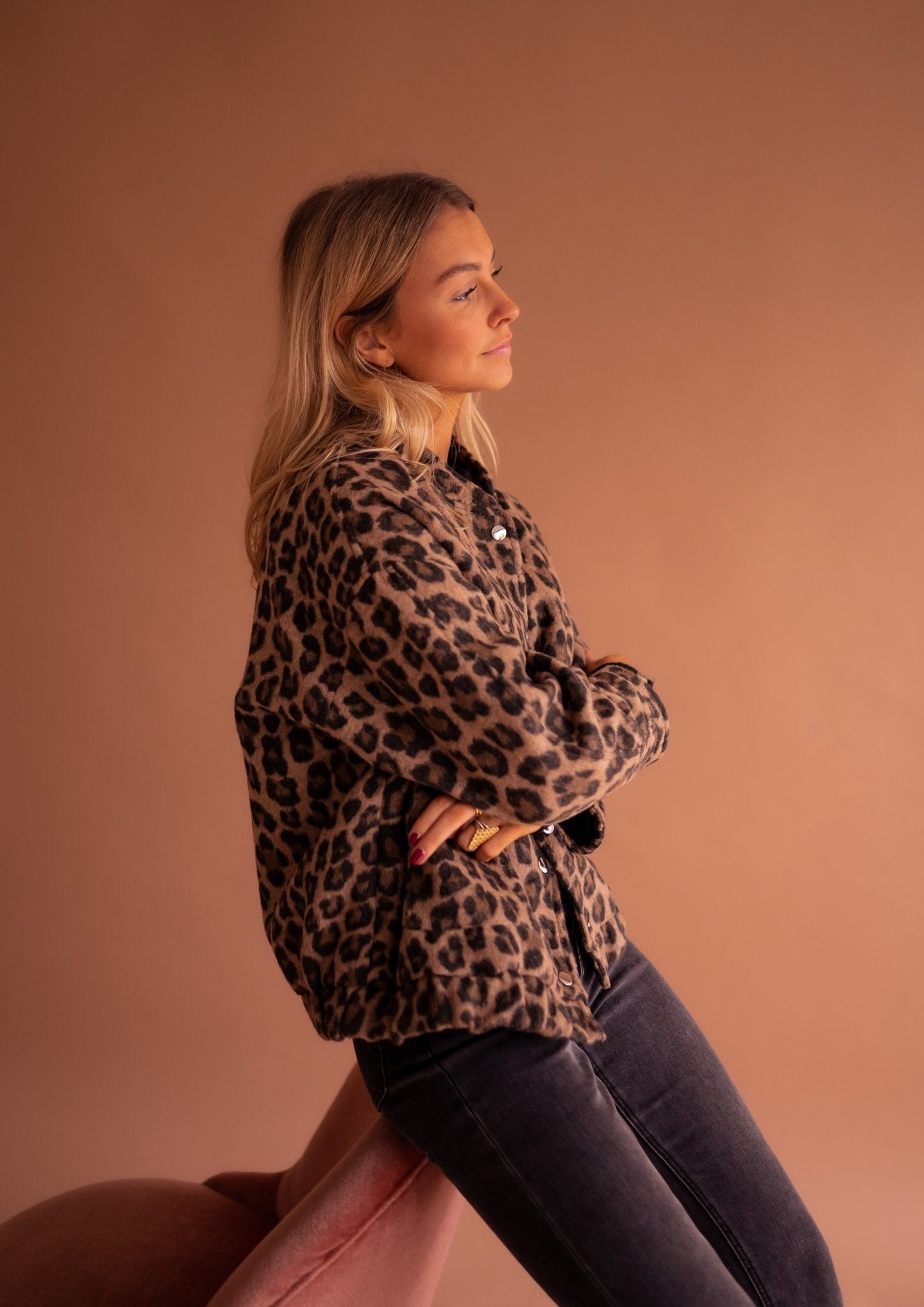 Sarah™ | Trendige Jacke mit Leopardenmuster