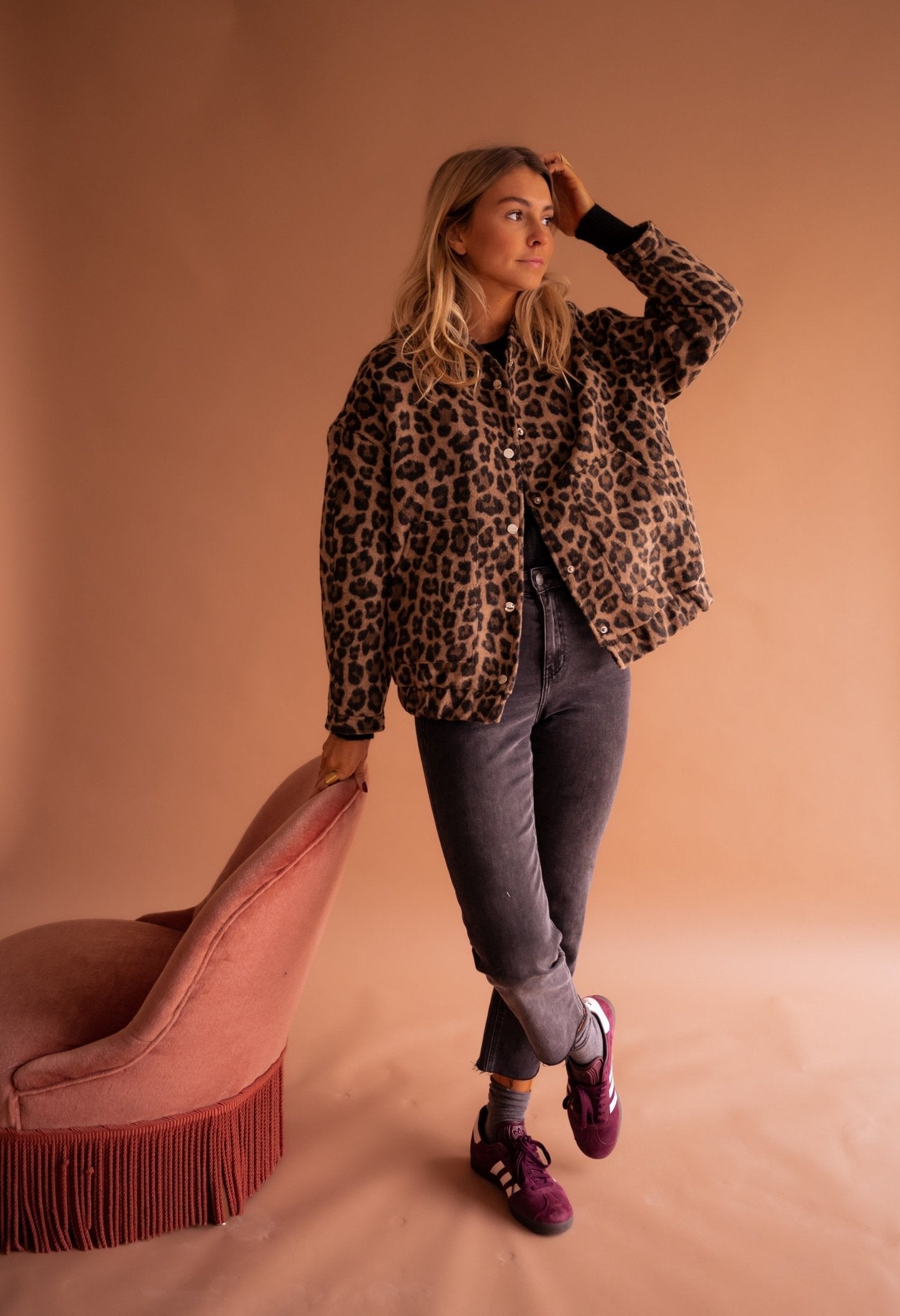Sarah™ | Trendige Jacke mit Leopardenmuster