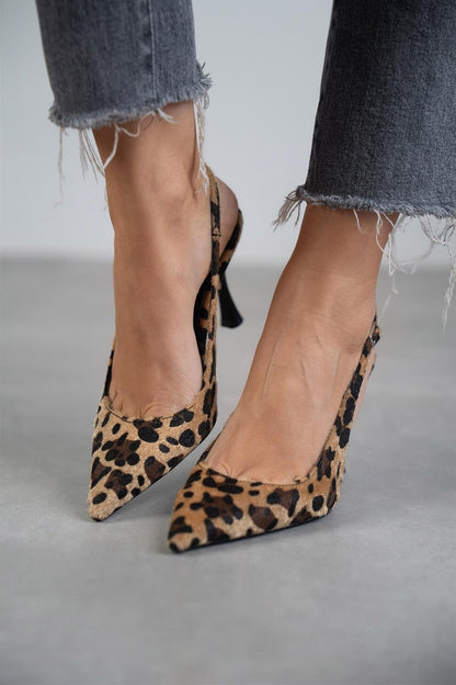 Helena™ | Stylische spitze Pumps mit Leopardenmuster